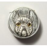 A WHITE METAL .800 BULLDOG VESTA.