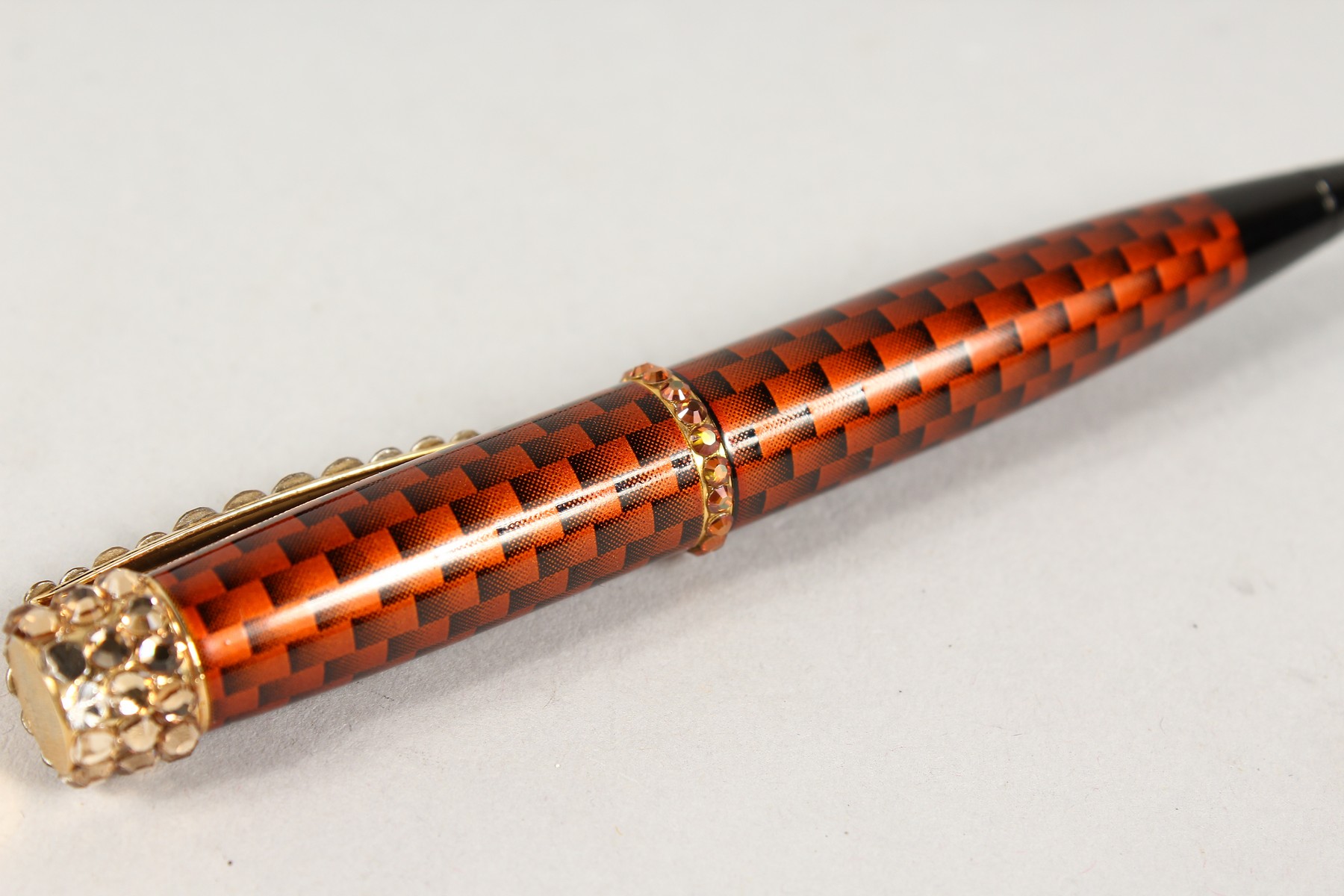 A JIMMY CRYSTAL PEN in a velvet sleeve. - Image 2 of 3