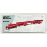 A CORGI HEAVY HAULAGE 1.50 SCALE SCAMMELL CONTRACTOR, TWO DYSON TRAILERS AND CRANE GIRDER LOAD. RRP:
