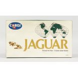 CORGI JAGUAR SET OF THREE BOXED THROUGH THE YEARS XL120, E-TYPE and MK II. RRP: £35.