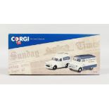 CORGI THE TIMES CLASSIC SET, Morris 1000 Van and Bedford CA Van. RRP: £25.