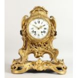 A GOOD 18TH CENTURY FRENCH ORMOLU CLOCK by ROBLIN, PARIS, with black and white enamel dial, in a