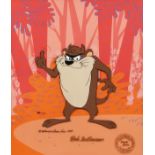 A WALT DISNEY ANIMATED CEL. "TASMANIAN DEVIL" 1989. Signed by Bob McKimson. No. 393/500. 12ins x