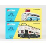 TWO CORGI CLASSIC BUSES, Brighton Tour and Burnley Champions. RRP: £20 each.