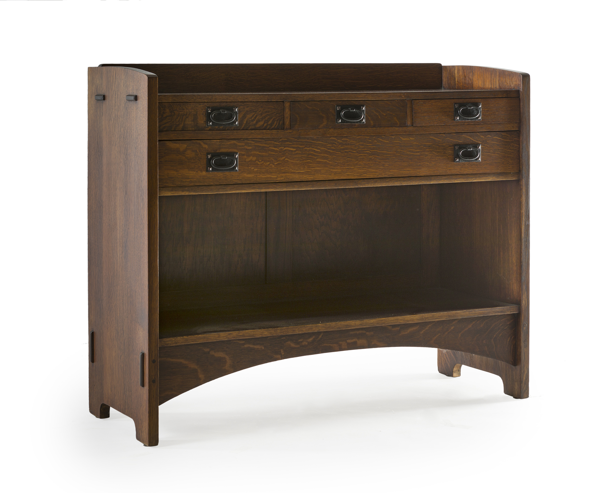 A Gustav Stickley oak serving table, No. 808