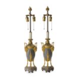 A pair of Francois Barbedienne table lamps