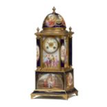 A Royal Vienna-style table clock