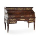 A French Empire-style gilt-bronze mounted cylinder desk