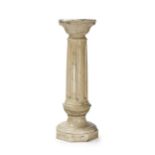 A carved marble pedestal
