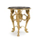 A Continental neo-classical gilt-bronze table