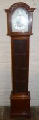 Mahogany case Westminster chime grandmother clock