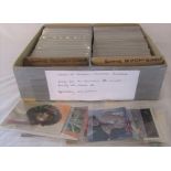 Approximately 650 postcards relating to ladies fashion and romance dating from the Edwardian