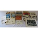 Assorted topographical postcards / postcard books from the 1920/30s together with travel brochures