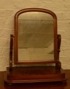 Victorian mahogany toilet mirror