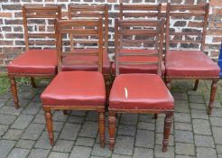 6 Victorian dining chairs