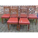 6 Victorian dining chairs