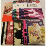 Selection of music books inc. piano scores for The Beatles, David Bowie & buskers books