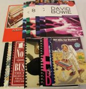 Selection of music books inc. piano scores for The Beatles, David Bowie & buskers books