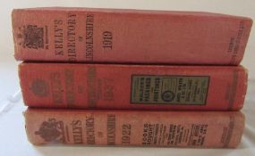 3 Kelly's directories of Lincolnshire - 1919, 1922 and 1937 (1919 af)