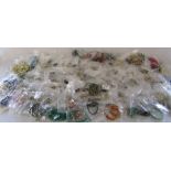 Large quantity of costume jewellery consisting of earrings, bracelets, necklaces and brooches