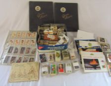 Assorted cigarette cards, tea cards and albums