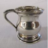 Silver miniature tankard Birmingham 1957 weight 1.09 ozt H 4.5 cm