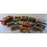 Quantity of boxed die cast cars and buses inc Corgi
