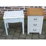 Bedside cabinet & dressing table stool