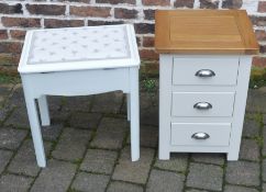 Bedside cabinet & dressing table stool