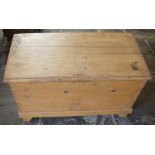 Pine blanket box W 94cm D 48cm Ht 57cm