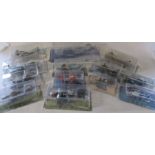 Selection of Amer Com Collection die cast model helicopters