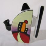 Lorna Bailey 'Manhattan' pattern teapot H 18 cm