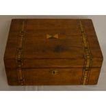 Victorian Tunbridge strapware box