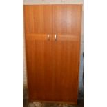 Small wooden wardrobe Ht 179cm W 92cm