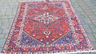 Hand woven Persian Baktian village rug 2.10m by 1.50m