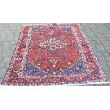 Hand woven Persian Baktian village rug 2.10m by 1.50m