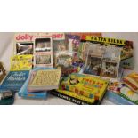 Selection of vintage and later toys including Betta Bilda set 3 (boxed), Game Boy, dolly designer,