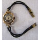 9ct gold ladies Limit III wristwatch (case back 1.1g) (not working a/f)