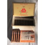 Box of 17 Montecristo no 5 Habana Cuba cabinet selection Cuban cigars