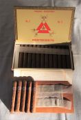 Box of 17 Montecristo no 5 Habana Cuba cabinet selection Cuban cigars