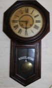 Ansonia drop dial regulator wall clock