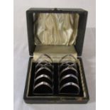 Boxed pair of silver toast racks Sheffield 1940 makers Viners Ltd weight 3.48 ozt