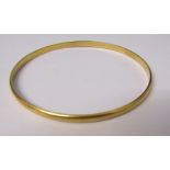 Tested as around 18ct gold bangle weight 13.5 g D 6.5 cm