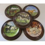 5 limited edition Spode horse plates by Susie Whitcombe