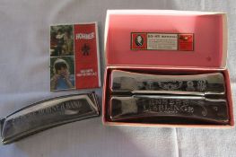 Boxed double sided Hohner unsere lieblinge harmonica C & G & The Hohner Band harmonica