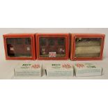 2 Mamod steam tinplate carriages & lumbar wagon (boxed) and 3 boxes of solid fuel tablets