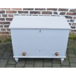 Painted pine mule chest