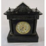 Victorian slate mantel clock (base needs reattaching)