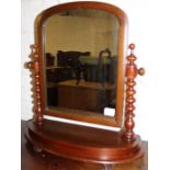 Victorian mahogany dressing table mirror