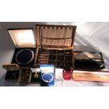 Quantity of costume jewellery and jewellery box